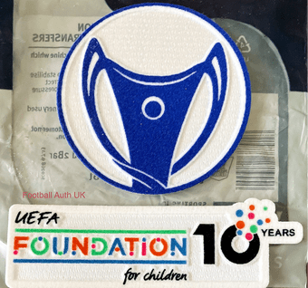 2025-26 Arsenal Women CHAMPIONS LEAGUE WINNERS Official Player Size  Size Football Badge Patch Set