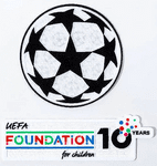 2025-26 Champions League UCL & 10 Years Anniversary Foundation Official Player Issue Badge Patch Set