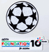2025-26 Champions League UCL & 10 Years Anniversary Foundation Official Player Issue Badge Patch Set