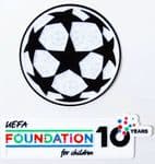 2025-26 Champions League UCL & 10 Years Anniversary Foundation Official Player Issue Badge Patch Set