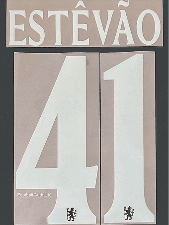 2025-26 Chelsea**CWC & UCL**Third Shirt ESTEVAO#41 Official Player Issue Size Name Number Set