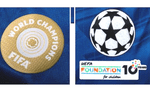 2025-26 Chelsea**UCL STARBALL & WORLD CLUB CHAMPIONS**Official Player Issue Size Badge Patch Set