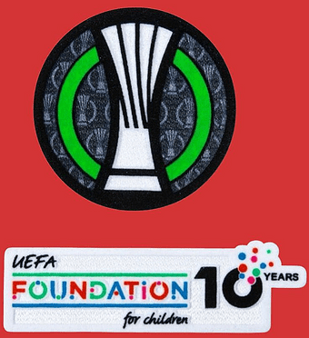 2025-26 Conference League & 10 Years Anniversary Foundation Official Player Issue Badge Patch Set