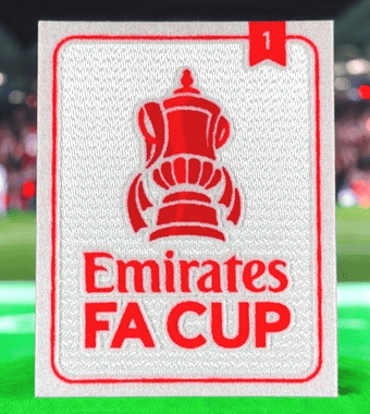 2025-26 Emirates FA Cup**Crystal Palace Winners 1**Official Player Issue Size Football Badge Patch