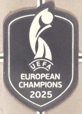 2025-26 England Women EURO 2025 CHAMPIONS Official Player Issue Size Chest Football Badge Patch