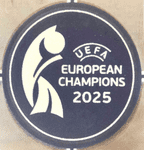 2025-26 England Women EURO 2025 CHAMPIONS Official Player Issue Size Sleeve Football Badge Patch