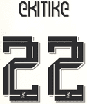 2025-26 Liverpool**UCL & FA CUP**Away Shirt EKITIKE#22 Official Player Issue Size Name Number Set