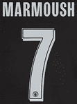 2025-26 Manchester City UCL Away Shirt MARMOUSH#7 Official Player Issue Size Name Number Set