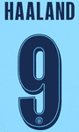 2025-26 Manchester City UCL Home Shirt HAALAND#9 Official Player Issue Size Name Number Set