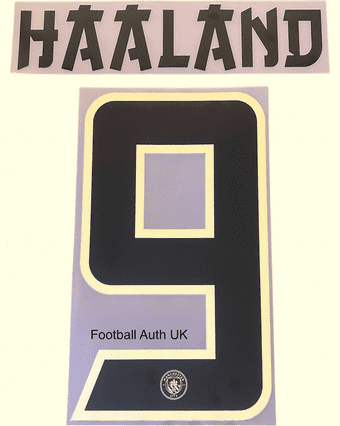 2025-26 Manchester City*Year Of The Horse*Chinese Shirt HAALAND#9 Official Football Name Number Set