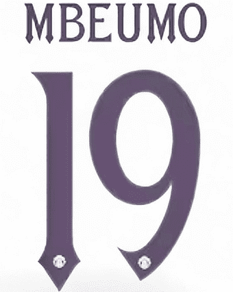 2025-26 Manchester United CARABAO/FA CUP Away Shirt MBEUMO#19 Official Player Issue Name Number Set