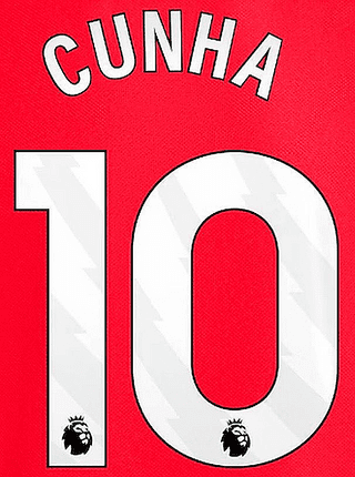 2025-26 Manchester United Home/Third Shirt CUNHA 10 Official