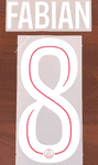 2025-26 PSG Paris**CWC & UCL**Home Shirt FABIAN#8 Official Player Issue Size Name Number Set