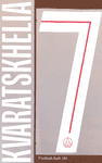 2025-26 PSG Paris**CWC & UCL**Home Shirt KVARATSKHELIA#7 Official Player Issue Size Name Number Set