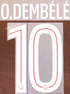 2025-26 PSG Paris**CWC & UCL**Home Shirt O.DEMBELE#10 Official Player Issue Size Name Number Set