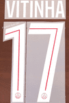2025-26 PSG Paris**CWC & UCL**Home Shirt VITINHA#17 Official Player Issue Size Name Number Set