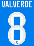 2025-26 Real Madrid**CWC & UCL**Third Shirt VALVERDE#8 Official Player Issue Size Name Number Set