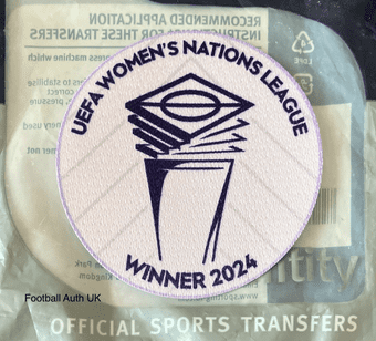 2025-26 Spain Women NATIONS LEAGUE WINNERS 2024 Official Player Issue Size Football Badge Patch