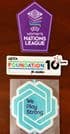 2025-26 UEFA Women's Nations League Official Player Issue Size Football Badge Patch Set