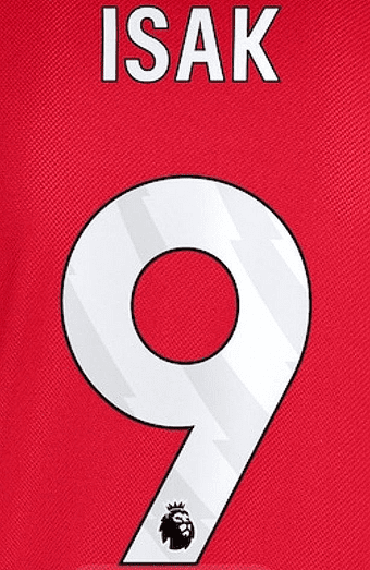 2025-27 Liverpool Home/Third Shirt ISAK#9 Official Player Issue Size Name Number Set
