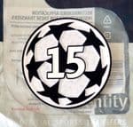 2025-27 Real Madrid**UCL STARBALL BOH 15**Official Player Issue Size Football Badge Patch