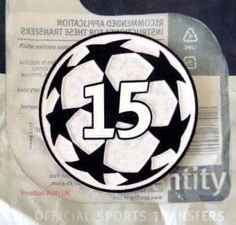 2025-27 Real Madrid**UCL STARBALL BOH 15**Official Player Issue Size Football Badge Patch