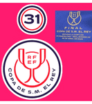 2025 Barcelona**COPA DEL REY FINAL**Official Player Issue Size Badge Patch & Match Day Transfer Set