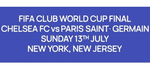 2025 Chelsea**CLUB WORLD CUP FINAL**Match Day Transfer Details Football Logo
