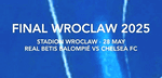 2025 Chelsea CONFERENCE LEAGUE FINAL WROCLAW Match Day Transfer Details Football Logo