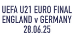 2025 England vs Germany**U21 EURO 2025 FINAL**Replica Match Day Transfer Details Football Logo