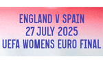 2025 England Women vs Spain**EURO 2025 FINAL**Match Day Transfer Details Football Logo