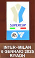 2025 Inter Milan SUPERCOPPA FINAL RIYADH Official Player Issue Match Transfer Details Logo Badge Set