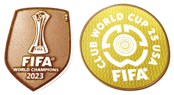 2025 Manchester City**Club World Cup & CWC Winners 2023**Official Player Issue Size Badge Patch Set