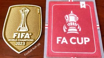 2025 Manchester City FA CUP FINAL Official Player Size Size Football Badge Patch Set