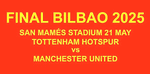 2025 Manchester United EUROPA LEAGUE FINAL BILBAO Replica Match Day Transfer Details Football Logo