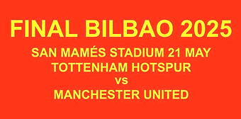2025 Manchester United EUROPA LEAGUE FINAL BILBAO Replica Match Day Transfer Details Football Logo