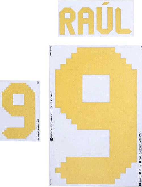 Monogram Raul Gold 2025 Mexico GOLD CUP Third Shirt RAUL 9 Official Player Issue Size Name ...