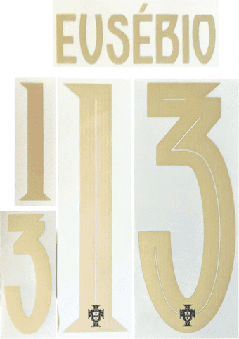 2025 Portugal**Eusebio Anniversary**Black Shirt EUSEBIO#13 Official PS-Pro Puma Name Number Set