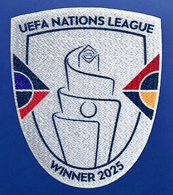2025 Portugal**NATIONS LEAGUE WINNERS**Official Player Issue Size Chest Football Badge Patch