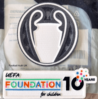 2025 PSG**Paris Saint-Germain**UCL CHAMPIONS Official Player Issue Size Football Badge Patch Set