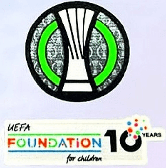 2025 Real Betis vs Chelsea CONFERENCE LEAGUE FINAL Official Player Issue Size Badge Patch Set