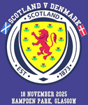 2025 Scotland vs Denmark**WORLD CUP 2026 QUALIFIERS**Match Day Transfer Details Football Logo