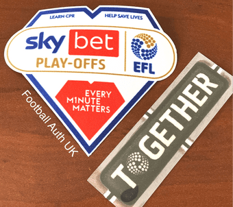 2025 Sky Bet**EFL Championship**Play-Offs Official Player Issue Size Football Badge Patch Set