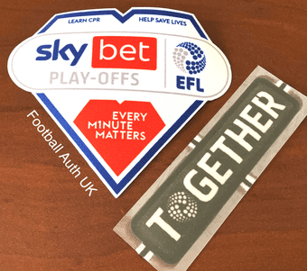 2025 Sky Bet**EFL League One**Play-Offs Official Player Issue Size Football Badge Patch Set