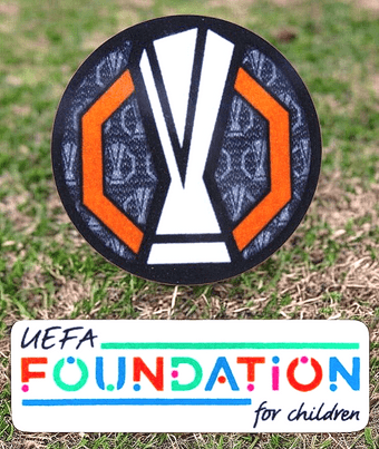 2026-27 Europa League EUROPA & UEFA FOUNDATION Official Player Issue Size Football Badge Patch Set