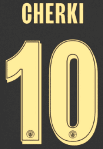 2026-27 Manchester City UCL Away Shirt CHERKI#10 Official Player Issue Size Name Number Set