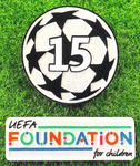 2026-27 Real Madrid**UCL STARBALL BOH 15 & UEFA FOUNDATION**Official Player Issue Badge Patch Set