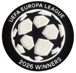 2026 Aston Villa EUROPA LEAGUE WINNERS Official Player Issue Size Football Badge Patch