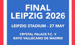 2026 Crystal Palace CONFERENCE LEAGUE FINAL LEIPZIG Replica Match Day Transfer Details Football Logo