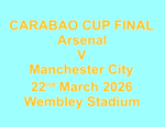 2026 Manchester City CARABAO CUP FINAL Replica Match Day Transfer Details Football Logo